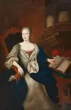 Johann Heinrich Appelius, Portrait of Countess Dorothea Friederike of Hanau, Oil on canvas (edges relined)
