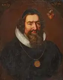 German School late 17th century, Portrait of Wolf Böcklin von Böcklinsau, Oil on canvas, mounted on panel