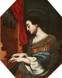 Saint Cecilia by Probably Italian School presumably 18th century, Oil on canvas (relined), offered Sep 2017