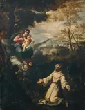 follower of Bartolomé Esteban Murillo, The Vision of Saint Anthony, Oil on canvas