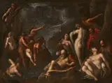 Utrecht School 17th century, The Deluge, Oil on canvas (relined)