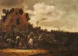 Rest by a Tavern by follower of Pieter Wouwerman, Oil on panel, offered Sep 2017