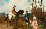 Werner Büttner, An Outing in the Woods, Oil on panel
