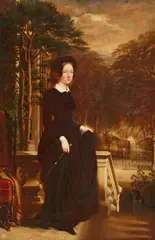 Robert Frain, Young Woman in Riding Dress, Oil on canvas