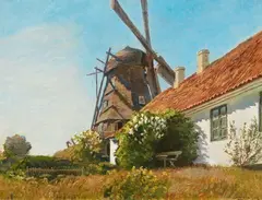 Viggo Langer, A Summer's Day, Oil on canvas (relined)