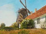 Viggo Langer, A Summer's Day, Oil on canvas (relined)