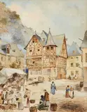 Carl Rüdell, An Old House in Bacharach