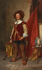 Carl Seiler, Soldier of the Thirty Years' War, Oil on panel