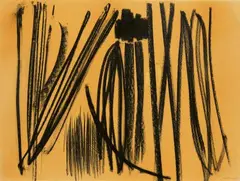 Hans Hartung, Untitled, 1953, Pastels and charcoal on card