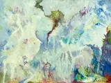 Bernard Schultze, Ein Osterbild besonderer Art, 1994, Oil on canvas