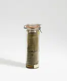 Joseph Beuys, Geruchsplastik, 1978, Preserving jar with information, essential oils and chlorophyll. Height approx