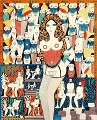 Dorothy Iannone, Untitled, 1972, Watercolour and felt-tip pen on card