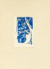 Untitled by Georg Baselitz, 1974, Woodcut, overpainted, on paper on card, sold Jun 2017
