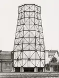 Cooling tower, colliery "Victoria Mathias" Essen, Ruhrgebiet by Bernd and Hilla Becher Hilla Becher Bernd Becher, 1963, Ferrotyped gelatin silver print on Agfa paper, printed later, sold Jun 2017