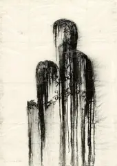 Jaume Plensa, Untitled (Shadow Study LII), 2011, Oil and India ink on glossy, resin-coated paper