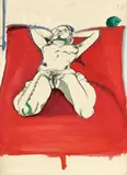 Norbert Tadeusz, Untitled, 1977, Gouache and wax crayon on card