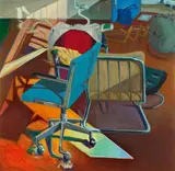 Norbert Tadeusz, Untitled (Türkisstuhl)