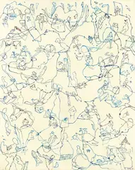 Jan Voss, Untitled, 1979, Watercolour on cotton