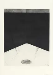 Bruce Naumann, Floor Drain, 1983/1985, Dry point etching and aquatint etching on card