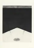 Bruce Naumann, Floor Drain, 1983/1985, Dry point etching and aquatint etching on card