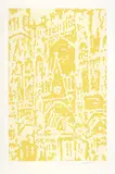 Roy Lichtenstein, Cathedral 1, 1969, Colour lithograph and silkscreen on card