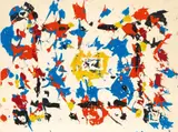 Untitled (SF 109s) by Sam Francis, Around 1980, Monotype on card, sold Jun 2017