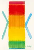 Heinz Mack, Untitled, 2013, Pastel crayon on paper