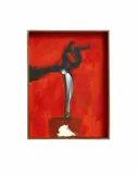 Mimmo Paladino, Aus: Dipintini Semplici (Nr.10), 1996, Mixed media on wood
