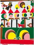 Tal R, Untitled, 2007, Colour silkscreen on acrylic mirror
