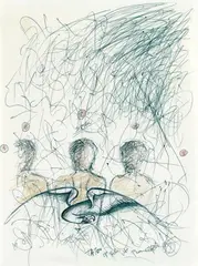 Jan Fabre, Untitled, Biro on paper
