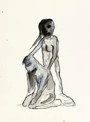 Untitled by Bjarne Melgaard, 1997, Watercolour and India ink on paper, offered Jun 2017