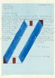 Blinky Palermo, Untitled (Entwurf für eine Stoffverspannung)