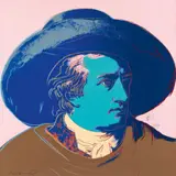 Goethe by Andy Warhol, 1982, Farbserigrafie auf Karton, sold Jun 2017