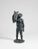 Jörg Immendorff, Malerstamm - Blinky, 2002, Bronze with black-green patina. Height approx