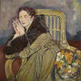 Mela Muter, Frau mit Pelzkragen