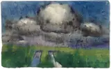 Emil Nolde, Vormittagswolken, Before 1928, Watercolour on Japan paper