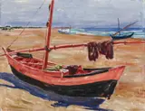Arnold Balwé, Fischerboote I (Sts Maries de la mer)