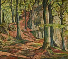 Am Bilsteinfelsen, Sauerland by Karl Bärenfänger, 1929, Oil on canvas, offered May 2017