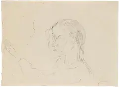 Halluzination II by Max Beckmann, 1916, Pencil drawing on chamois-coloured wove paper, sold May 2017