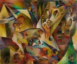 Curt Ehrhardt, Mord-maschine, 1921, Oil on artist's board