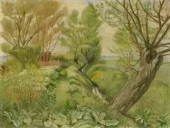 Barthel Gilles, Neues Werden im Vergehen - Frühlingslandschaft, 1941/1942, Oil on canvas