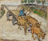 Alexander Gerbig, Ochsen-Fuhrwerk
