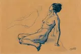 George Grosz, Sitzender weibicher Akt