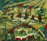 Franz Heckendorf, Vorstadt-Landschaft