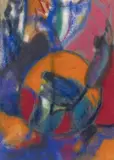 Adolf Hölzel, Komposition, Pastel on wove paper