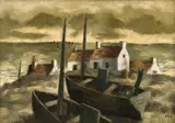 Frans Masereel, Equihen (Paysage d'Equihen), 1928, Oil on canvas