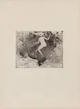 Emil Nolde, Tod als Tänzerin, 1918, Etching on ivory-coloured laid paper with watermark "VAN GELD[ER ZONEN]"