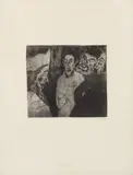 Emil Nolde, Schriftgelehrte, 1911, Etching on chamois-coloured wove paper