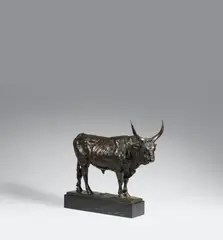 Louis Tuaillon, Ungarischer Stier, Circa 1911, Bronze sculpture
