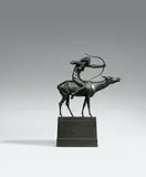 Georg Wrba, Diana auf der Hirschkuh, 1899, Bronze Overall